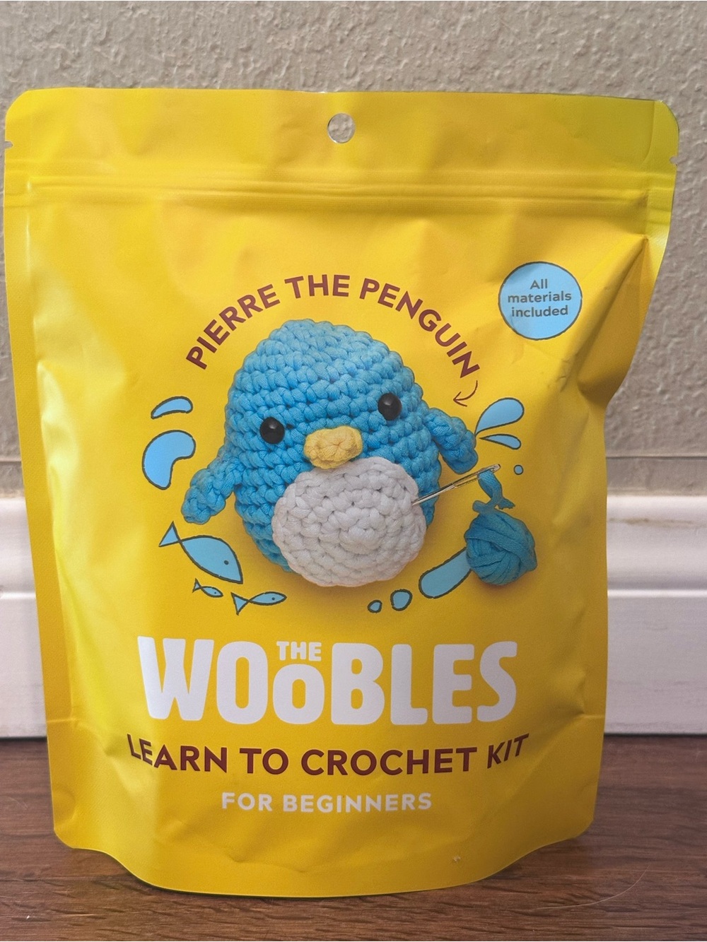The Woobles Pierre the Penguin Crochet Kit NWT Beginner